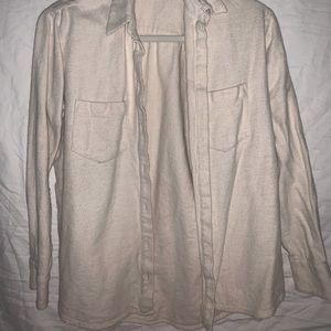 Madewell white/cream button down flannel